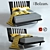 Elegant Bolzan Bed 3D model small image 1