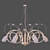 Elegant Kikka Oro Chandelier & Sconces 3D model small image 2