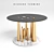 Marble Glory Holes: Stylish Multi-functional Coffee Table. 3D model small image 1