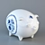 Porcelain Piggy Bank 3D model small image 1