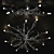 Twiggy Chandelier: Exquisite Floral Design 3D model small image 1