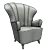 Ollie Chair: Compact Comfort for Your Space 3D model small image 3