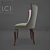 Italian Armchair N055L by LCI Decora 3D model small image 2