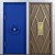Vibrant Decorative Doors 3D model small image 1
