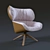 Sleek Armchair: Tabano 3D model small image 1