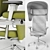 ErgoFlow High Back Office Chair 3D model small image 3