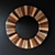 Handcrafted Circular Wooden Mirror 3D model small image 1