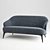 Elegant Minotti Leslie Sofa & Chair 3D model small image 2