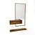 Elegant Illuminate Mirror for Your Hallway 3D model small image 1