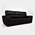 Lotus Low Poly Sofa with High Poly Seams 3D model small image 1