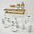 Versatile Bathroom Essentials Set 3D model small image 1