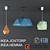 Colorful Hanging Lamp Shades - Ikea Yukstorp 3D model small image 1