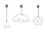 Colorful Hanging Lamp Shades - Ikea Yukstorp 3D model small image 2