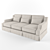 Montepulciano Sofa: 2400x1130x900, Fabric Upholstery 3D model small image 2