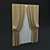 Elegant Tulle Curtains 3D model small image 1