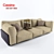 Cassina MEX Sofa: Sleek Design & Customizable 3D model small image 1