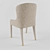 Elegant Velvet Dining Chair 3D model small image 3