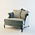 Valentina Armchair: Modern Classic Design 3D model small image 1