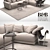 B&B Italia Luis Sofa: Elegant and Spacious 3D model small image 2