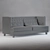 Denver Velvet 3-Seater Sofa 3D model small image 2