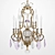 Elegant Banchi Chandelier 3D model small image 1