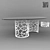 FLORA: Elegant Table by CorteZari 3D model small image 2