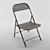 Vintage Indian Metal Chair 3D model small image 1