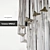 Spiral Murano Glass Chandelier 3D model small image 3