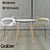 GABER Stefano + Moema: Versatile Italian Chair Set 3D model small image 1