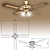 Imperia Energy-Saving Fan Chandelier 3D model small image 2