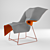 Compact Modern Armchair 3D model small image 2