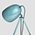 EGLO 74538 Pendant Light - Brass & Blue Steel 3D model small image 3