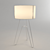 Sleek Contemporary Floor Lamp 3D model small image 1