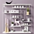 Labyrint Metal Shelf: Sleek & Stylish 3D model small image 1