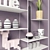 Labyrint Metal Shelf: Sleek & Stylish 3D model small image 2