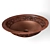 Floral Artisan Copper Sink 3D model small image 1