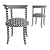 Elegant Interna Adam Chair: Sleek Design and Optimal Comfort 3D model small image 3