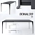 Modern Bonaldo Sol Table 3D model small image 1