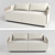 Casamania WORN Upholstery Sofa 3D model small image 1