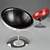 Lotus Designer Chair: Red & Black 3D model small image 2