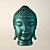  Serene Buddha Head Sculpture 3D model small image 2