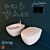 Jacob Delafon Presqu'ile Toilet & Bidet Set 3D model small image 1