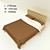 Compact Karetnaya Bed - Sleep in Style 3D model small image 1