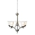 Trinity 5-Light Brush Nickel Chandelier 3D model small image 1