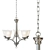 Trinity 5-Light Brush Nickel Chandelier 3D model small image 3