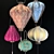 Title: Silk Charm Chinese Lanterns 3D model small image 1