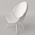 Sleek Modern Chair 3D model small image 2