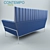 Contempo Leather Sofa - Rectangular Shape 3D model small image 3