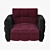 Modular Comfortable Cosy Design Armchair 3D model small image 2