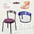 Elegant Luna Chair by Softline 3D model small image 1